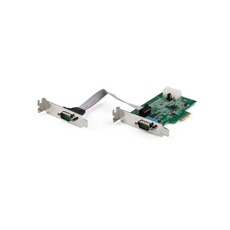 Scheda di rete startech.com 2 porte rs232 con 16950 uart [pex2s953lp]