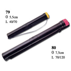 Tubo portadisegni telescopico tecnostyl Ø 75mm [80]