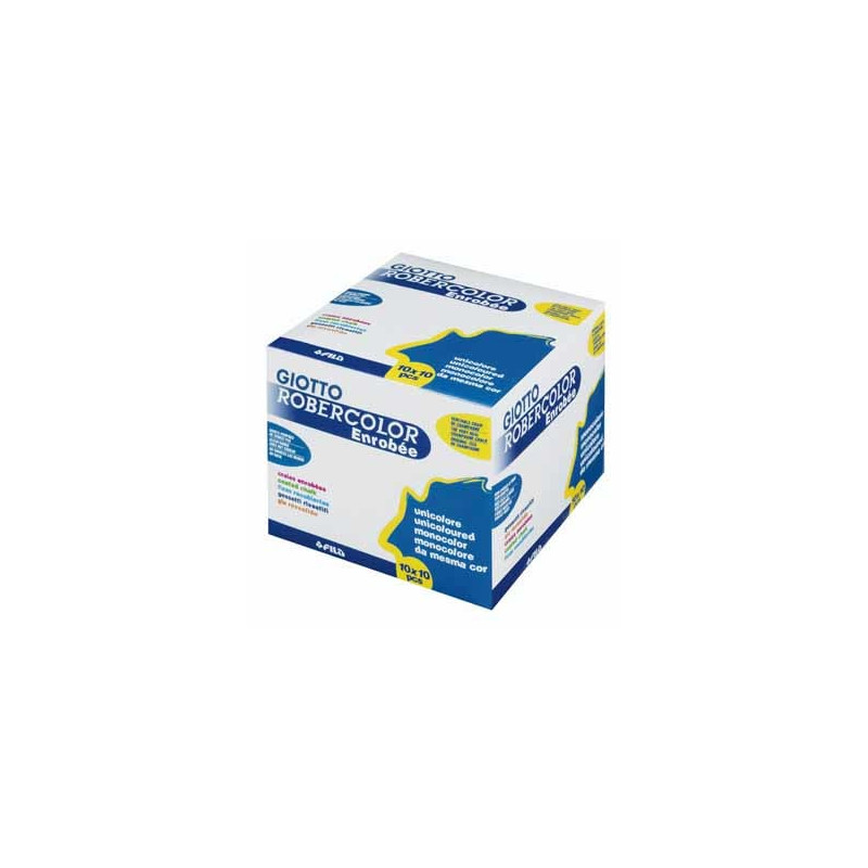 Scatola 100 gessetti tondi bianco giotto [538800]