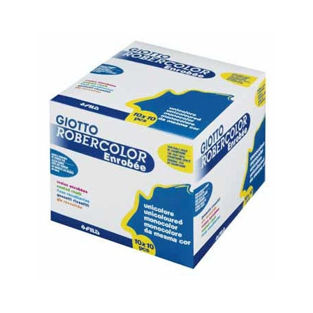 Scatola 100 gessetti tondi bianco giotto [538800]