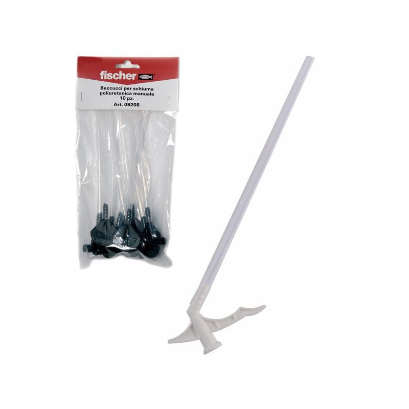 Beccucci per schiuma poliuretanica manuale fischer da 15cm 10pz [9208]