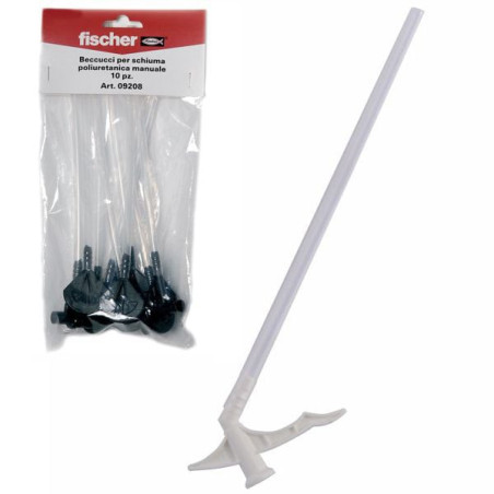 Beccucci per schiuma poliuretanica manuale fischer da 15cm 10pz [9208]