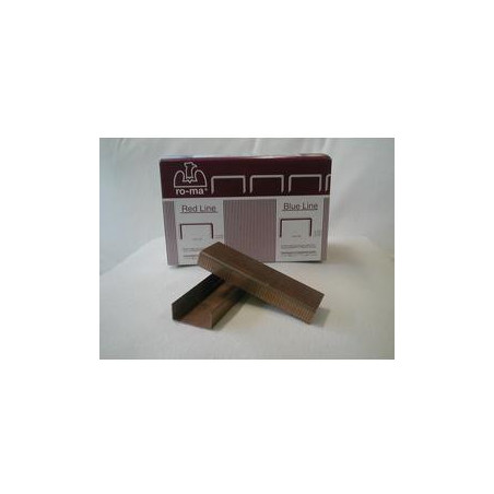 Scatola da 2000 punti 35/19 19mm rame ro-ma x romabox per aggraffatrice