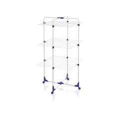 Stendibiancheria da pavimento leifheit 270 blu e bianco