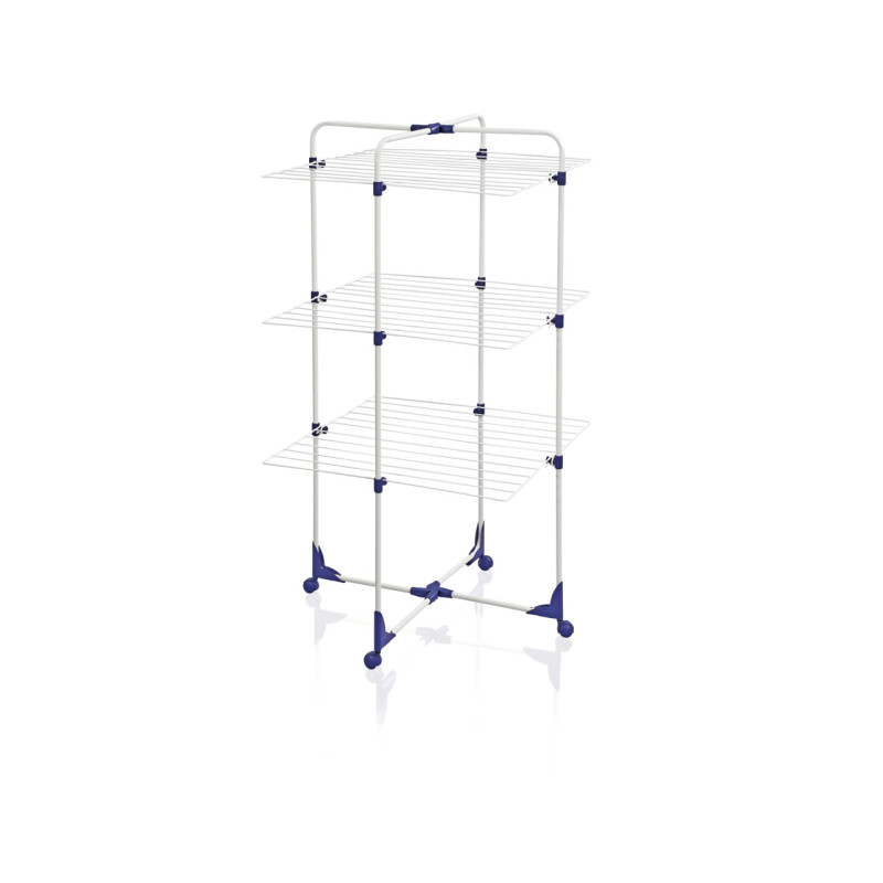 Stendibiancheria da pavimento leifheit 270 blu e bianco