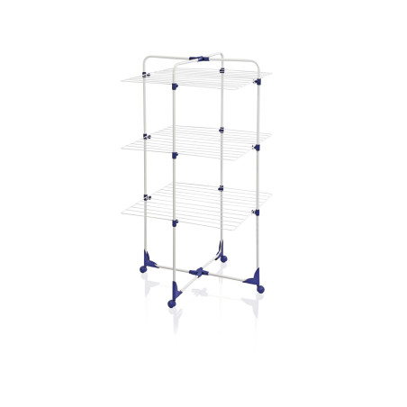 Stendibiancheria da pavimento leifheit 270 blu e bianco