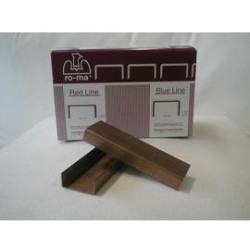 Scatola da 2500 punti 35/15 15mm rame ro-ma x romabox per aggraffatrice