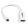 Adattatore startech.com mini displayport a hdmi bianco [mdp2hd4ksw]