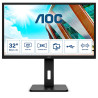 Monitor led 31.5" aoc p2 q32p2 2k ultra hd 2560x1440p 4ms classe