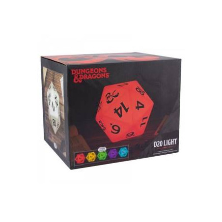Lampada paladone d20 multicolore sotterranei e draghi