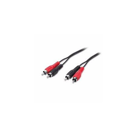 Cavo audio nuovavideosuono 2 spine 2.5m nero e rosso