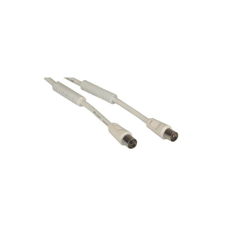Cavo coassiale nuovavideosuono m-f 3m bianco