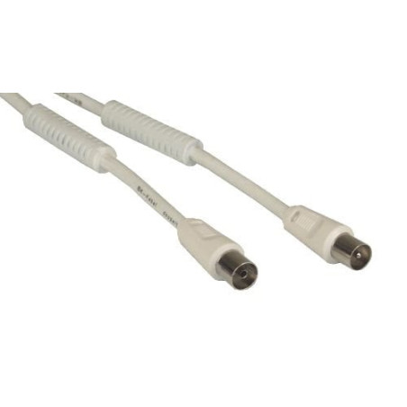 Cavo coassiale nuovavideosuono m-f 3m bianco