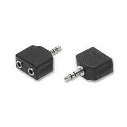 Adattatore sdoppiatore nuova videosuono 2 prese 3.5mm nero