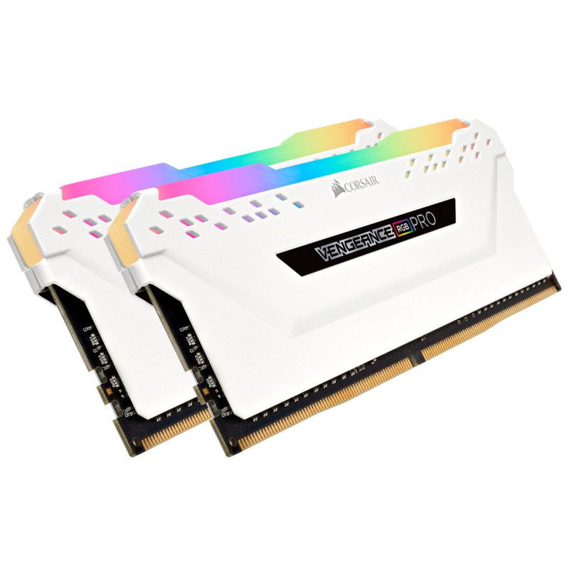Ram dimm ddr4 32gb corsair vengeance rgb pro d4 2x16gb 3200mhz bianco