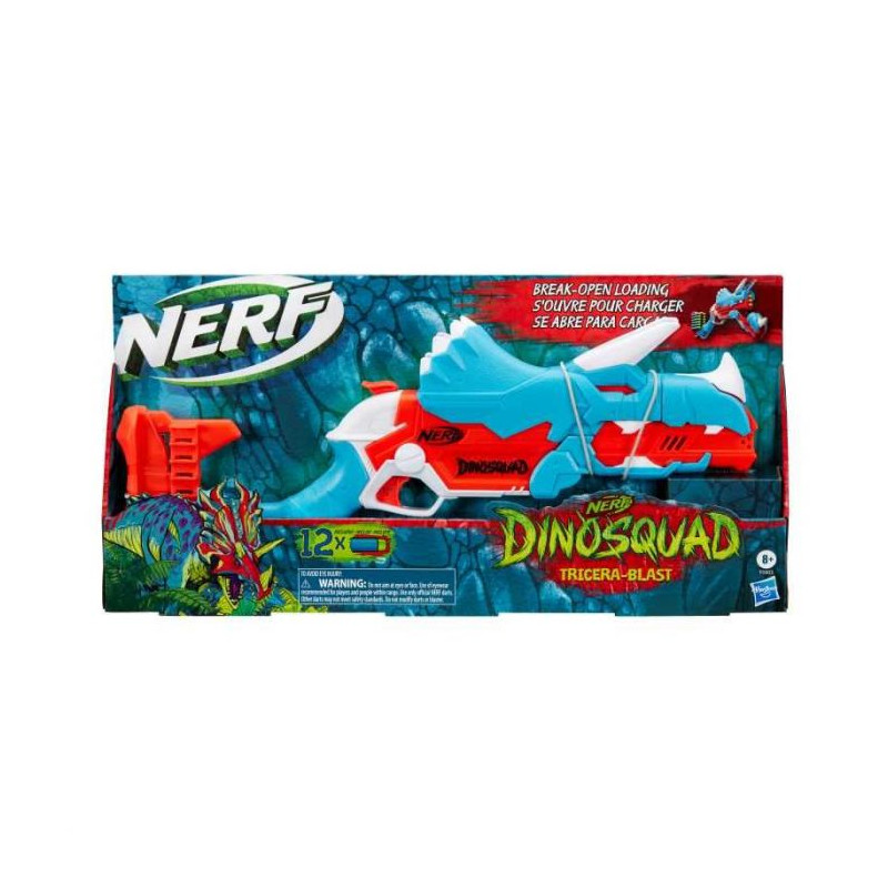 Pistola nerf dinosquad tricerablast - hasbro [f0803eu4]