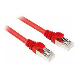 Cavo fibra ottica sharkoon rj45 cat.6a utp 1m rosso [4044951018666]