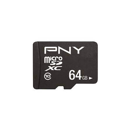 64gb scheda micro sd pny performance+ [sdu64g10ppl]