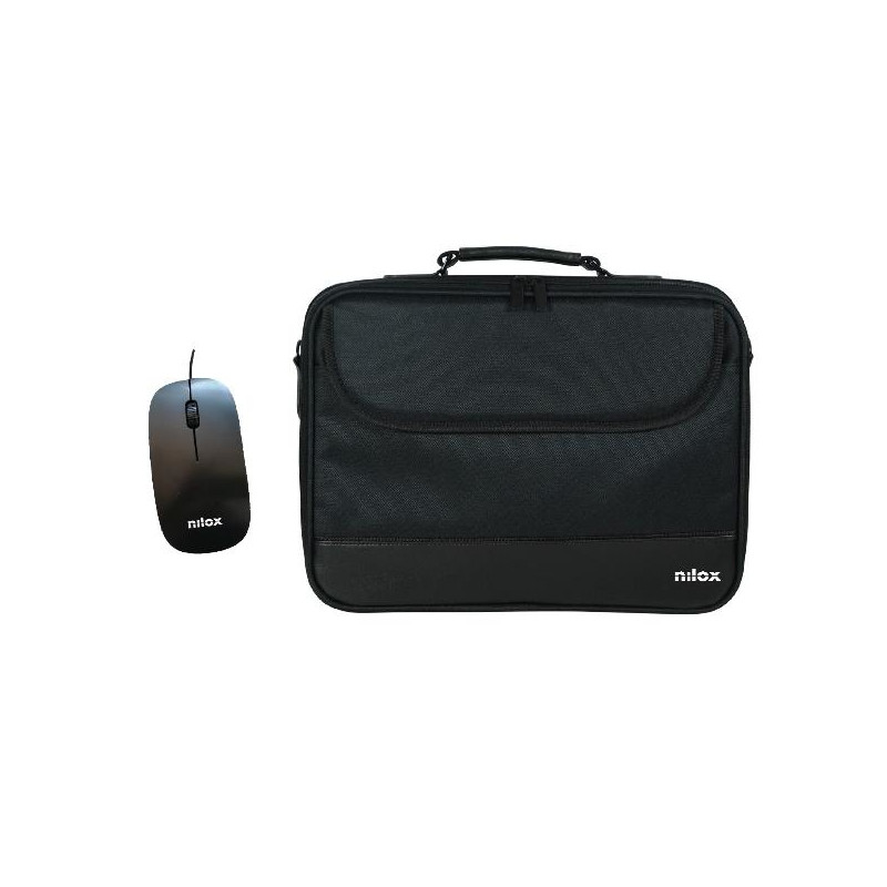 Borsa notebook nilox notebag 15.6 pro + mouse usb [nxmos5156bk]
