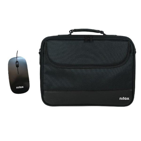 Borsa notebook nilox notebag 15.6 pro + mouse usb [nxmos5156bk]