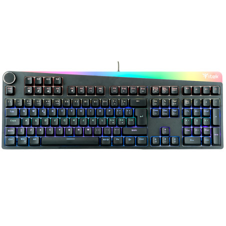 Tastiera itek x31 meccanica switch rgb blu [itkgmcx31]