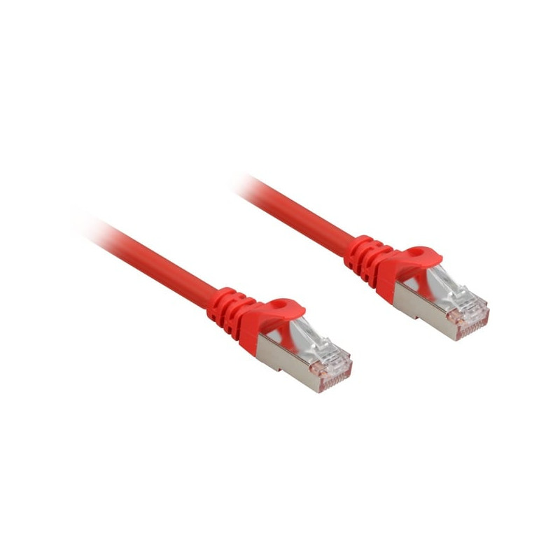 Cavo di rete sharkoon rj45 a rj45 0.50m rosso [4044951018659]