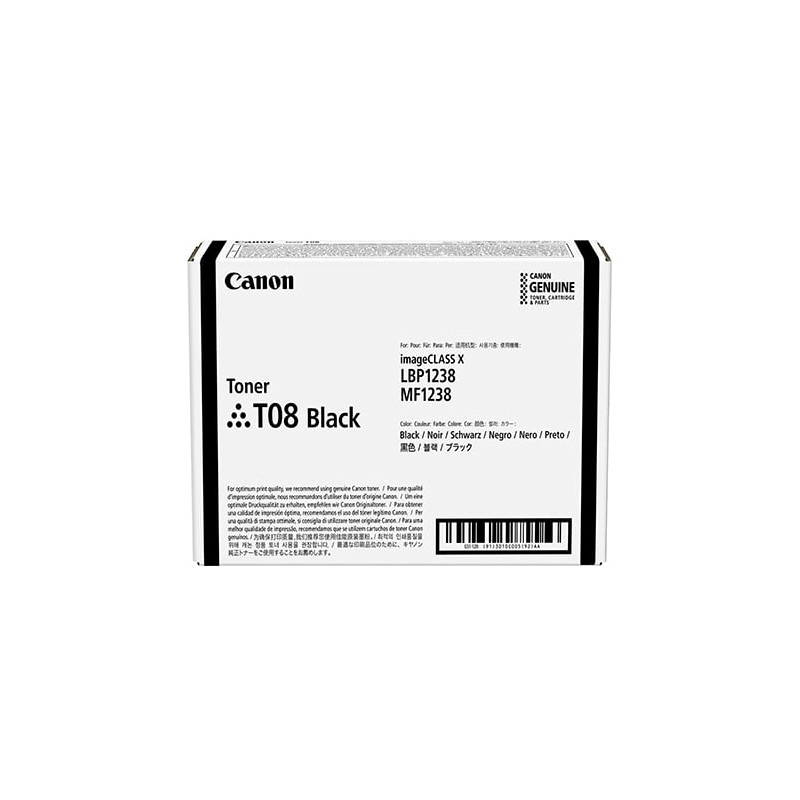 Toner originale canon t08 nero [3010c006]