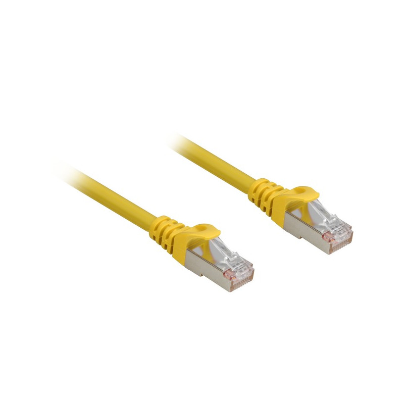 Cavo di rete sharkoon rj45 a rj45 0.25m giallo [4044951018482]