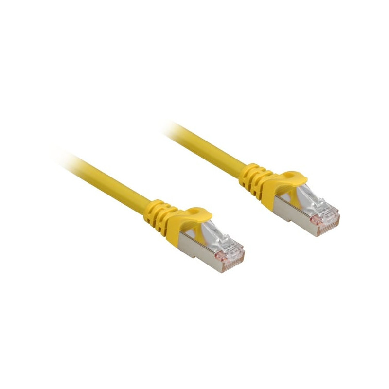 Cavo di rete sharkoon rj45 a rj45 5.0m giallo [4044951018543]