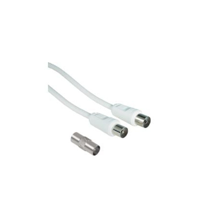 Cavo antenna hama con adattatore 75 db 10m