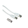 Cavo antenna hama con adattatore 75 db 10m