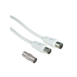 Cavo antenna hama con adattatore 75 db 5m