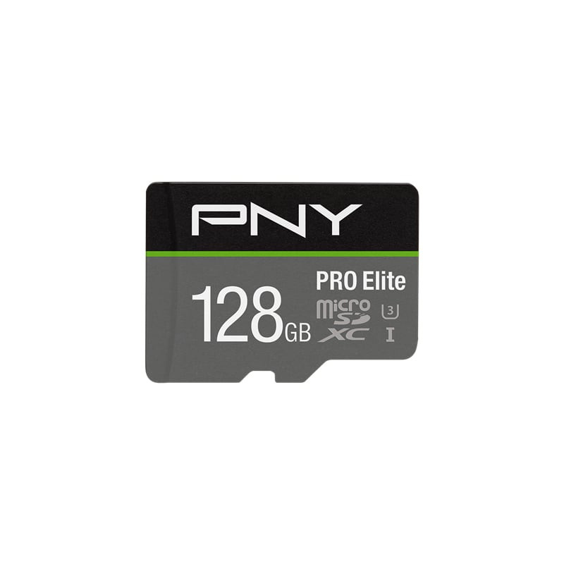 128gb scheda microsdxc pny pro elite nero/grigio [p-sdu128v31100pro-ge]