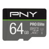 64gb scheda microsdxc pny pro elite 100-90mbs [p-sdu64gv31100pro-ge]