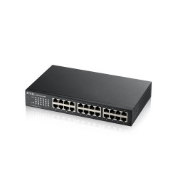 Switch zyxel 24 porte senza ventole 48 gbit/s nero [gs1100-24e-eu0103f]