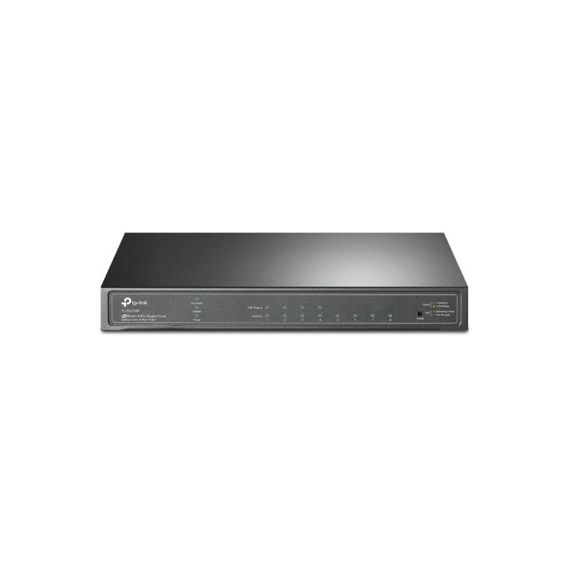 Switch tp-link 8 porte con 4 porte poe+ 16gbit/s [tl-sg2008p]