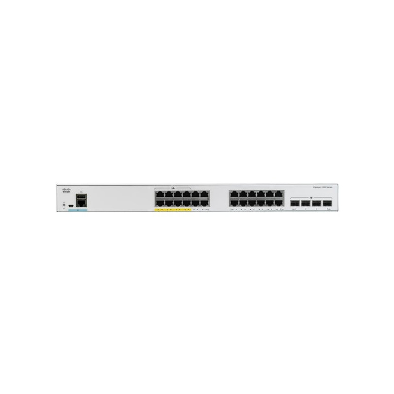 Switch cisco catalyst 24 porte 128gbit/s 800mhz grigio [c1000-24t-4x-l]
