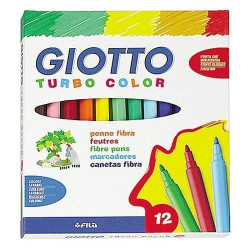 Astuccio 12 pennarelli turbocolor giotto [416000]