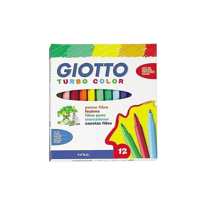 Astuccio 12 pennarelli turbocolor giotto [416000]