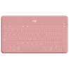 Tastiera logitech keys-to-go wireless rosa blush [920-010041]