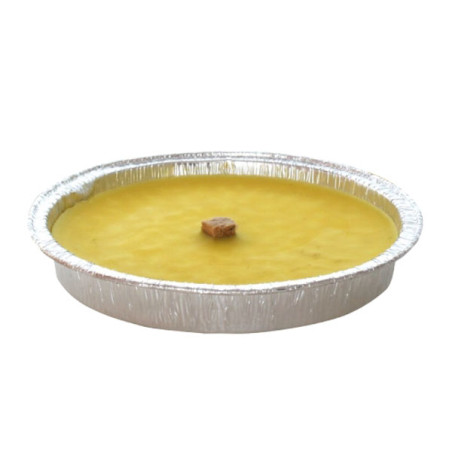 Candela lapillo citronella contenitore in alluminio giallo [af200/55fc]