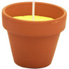 Candela citronella vasetto in terracotta giallo [pad60/6]