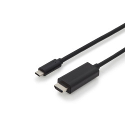 Cavo usb digitus usb-c/hdmi 19 tft 1port kvm 2m nero [dn-95313-1]