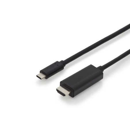 Cavo usb digitus usb-c/hdmi 19 tft 1port kvm 2m nero [dn-95313-1]