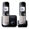 Telefono fisso panasonic kx-tg6852jtb cordless nero/grigio