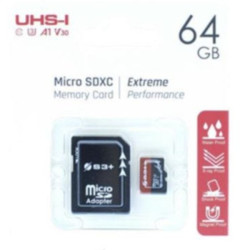 64gb scheda sdhc s3plus uhs-i u3 [s3sdc10v30e/64gb]