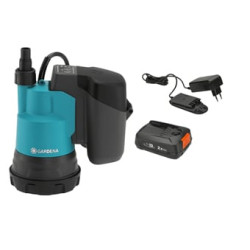 Pompa sommersa a pressione garden a batteria 2000/2 18v p4a nero/blu