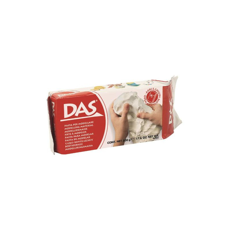 Pasta da modellare - bianco - 500g - das [387000]