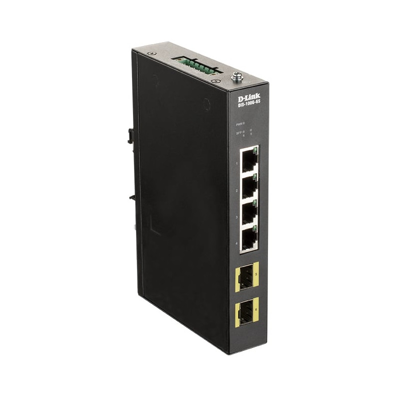 Switch d-link rj45 4-porte 2x100/1000m [dis-100g-6s]