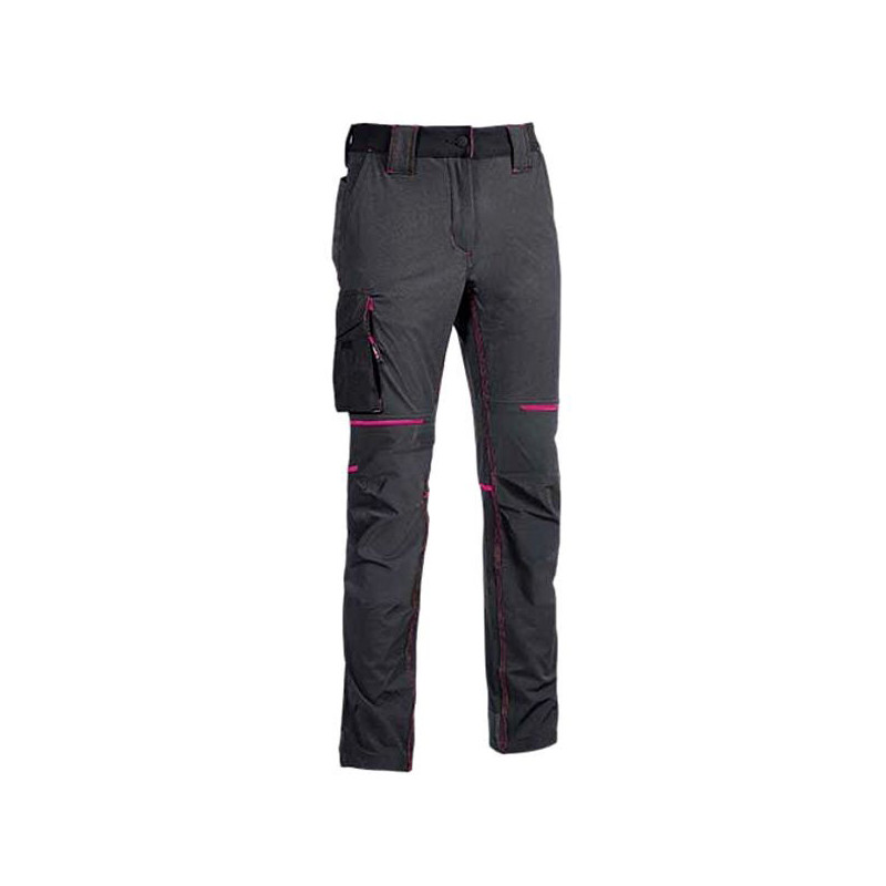 Pantaloni u power slim grigio fuscia s [fu189gf-s]